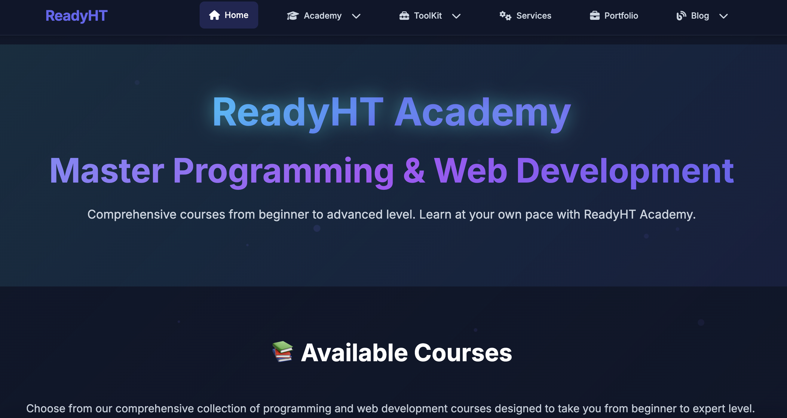 ReadyHT Academy Learning Platform