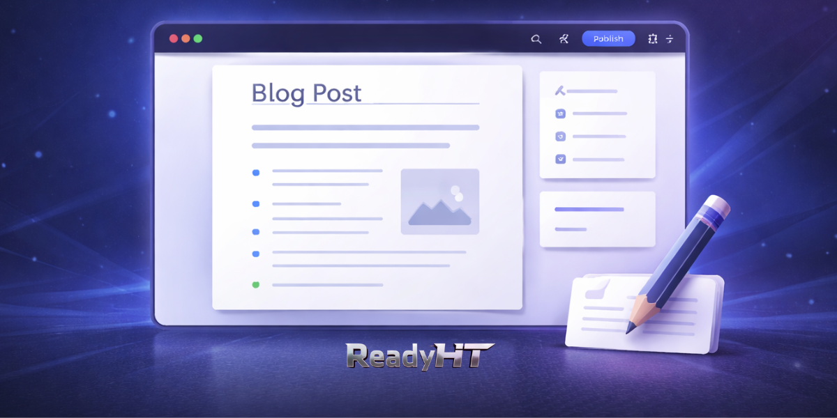 How to Create and Publish a Blog Post on ReadyHT