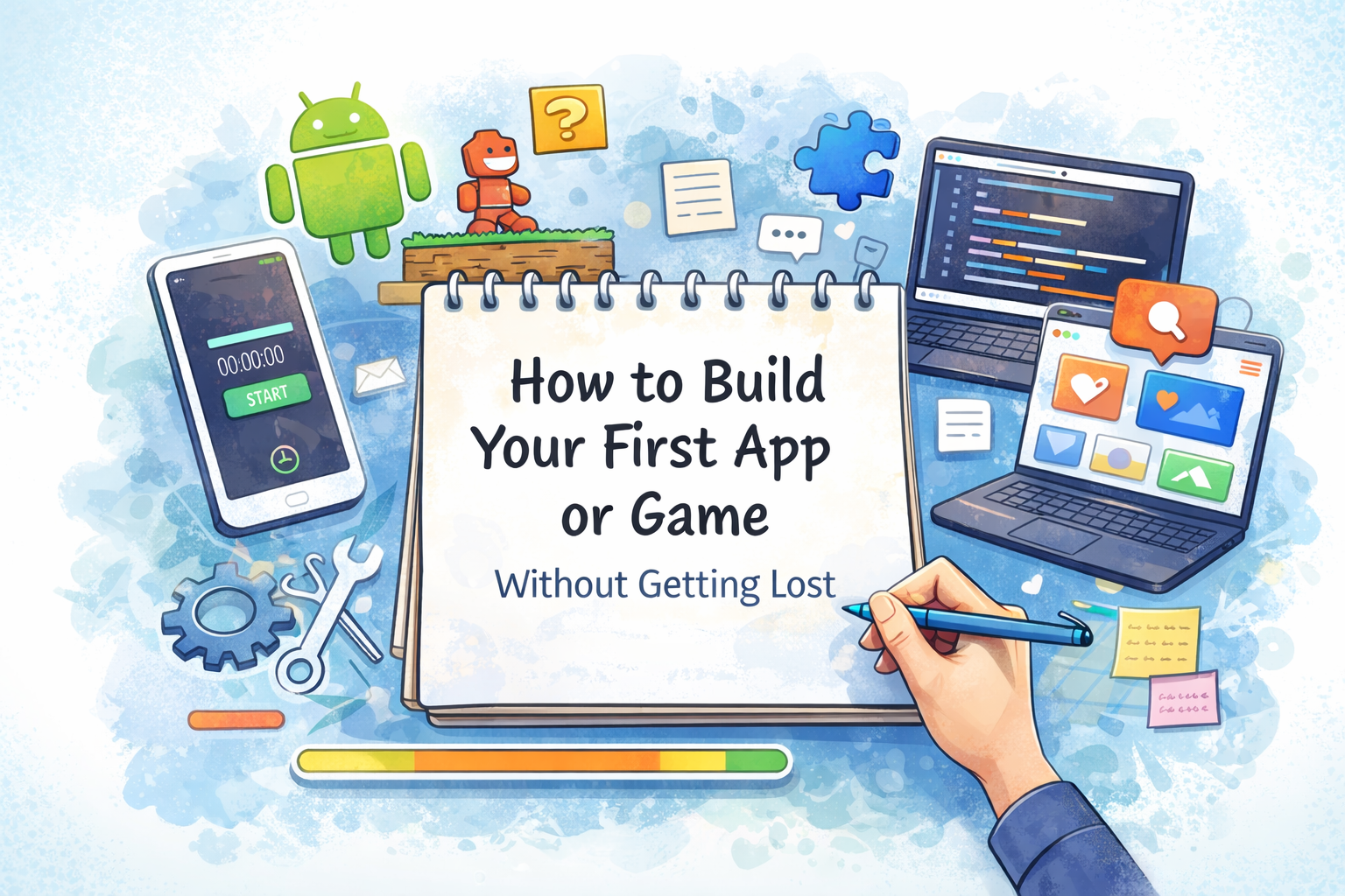 How to Build Your First App or Game Without Getting Lost