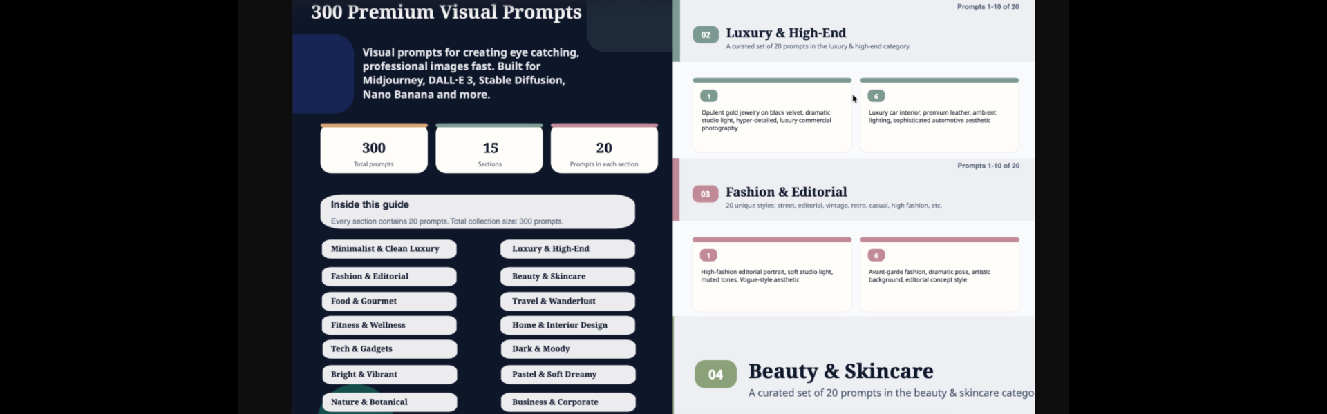 AI Image Generation Guide: 300 Premium Visual Prompts Banner