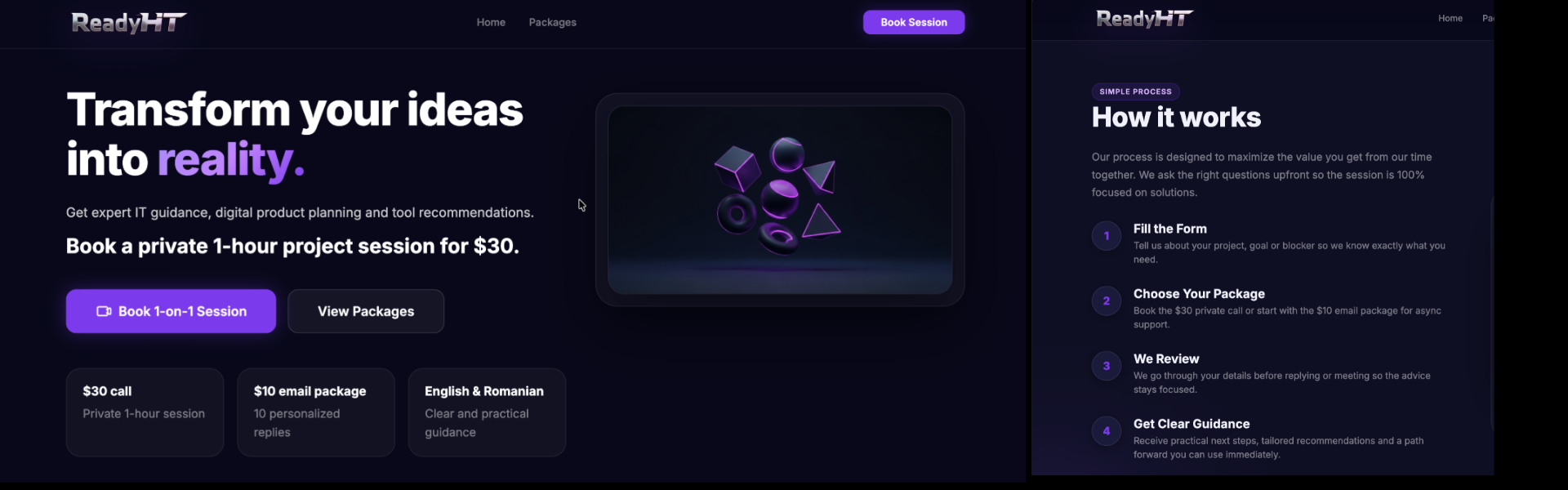 ReadyHT Project Help is NOW Available Banner