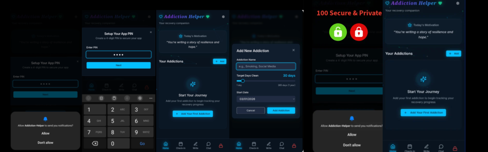 Addiction Helper App Full Source Code Banner